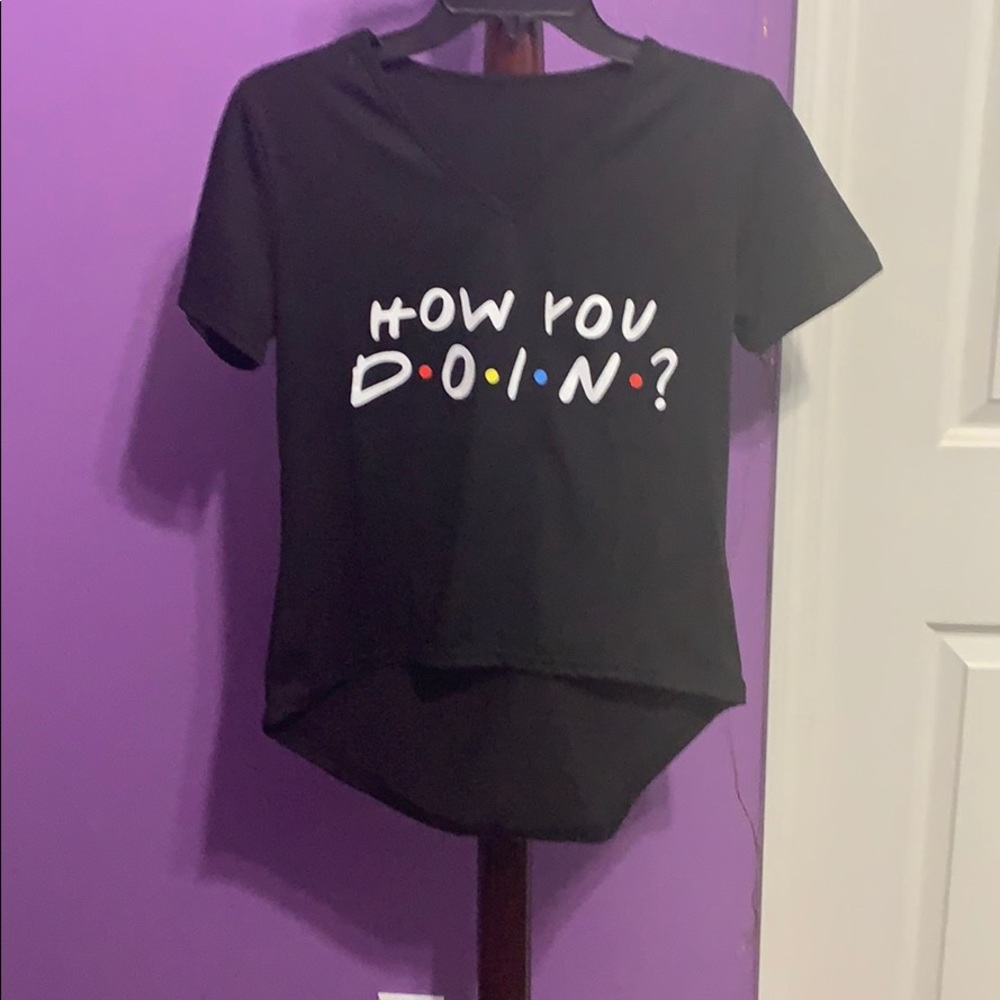 A black shirt referencing FRIENDS. *NEVER WORN*